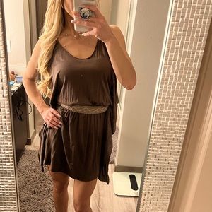 Free People bohemian style lose and comfortable dress with braided cord